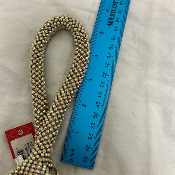 Kelly & Kattie evening purse bag, gold multi colors. Wrist strap - Picture 6 of 11